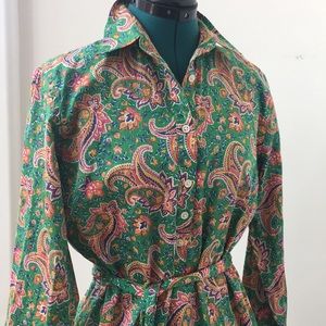 Vintage Lauren Ralph Lauren paisley dress